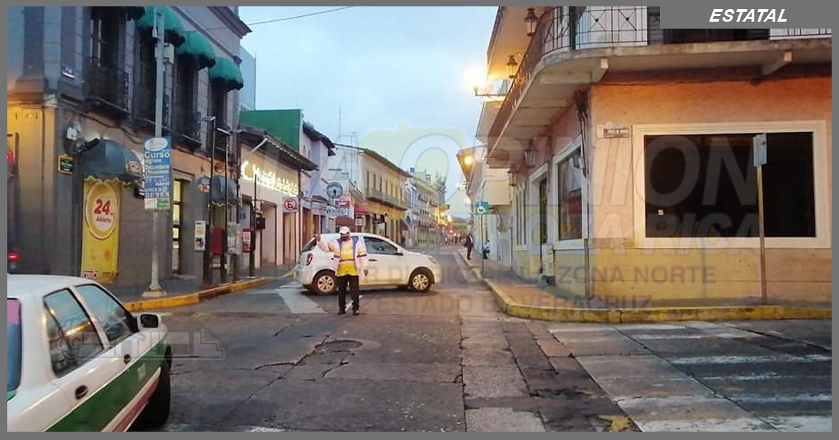 El centro de Xalapa sin paso, no quieren más contagios