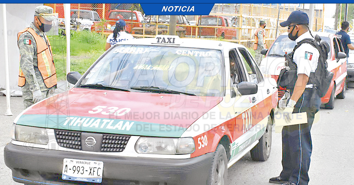Estricta revisión a taxis