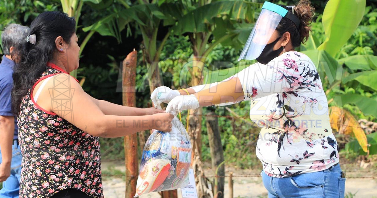 Inicia entrega de apoyos del programa alimentario para colonias en Papantla