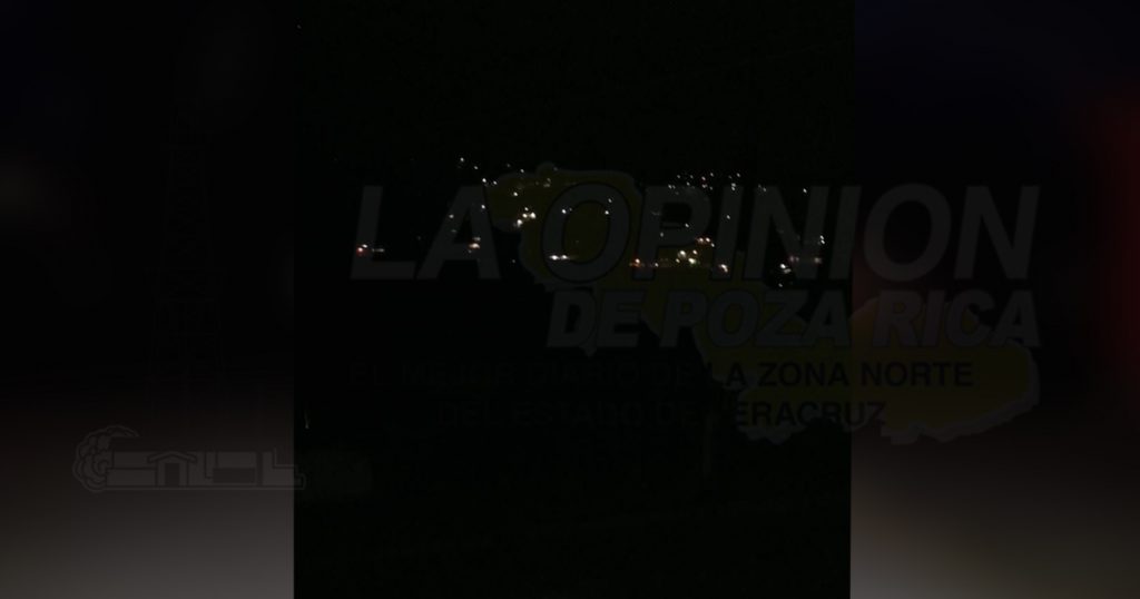 Sin luz colonias y comunidades de Papantla