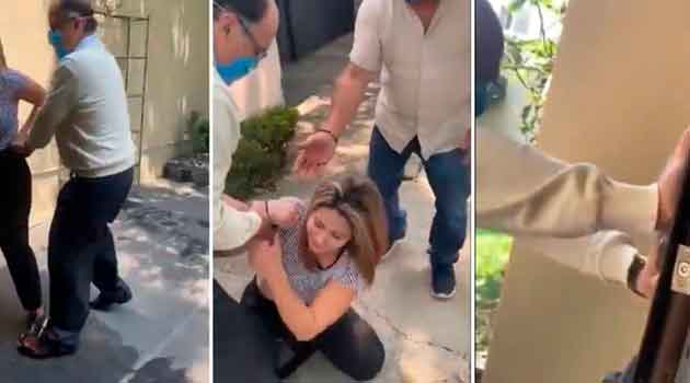 Indigna video de funcionario de Edomex agrediendo a una mujer