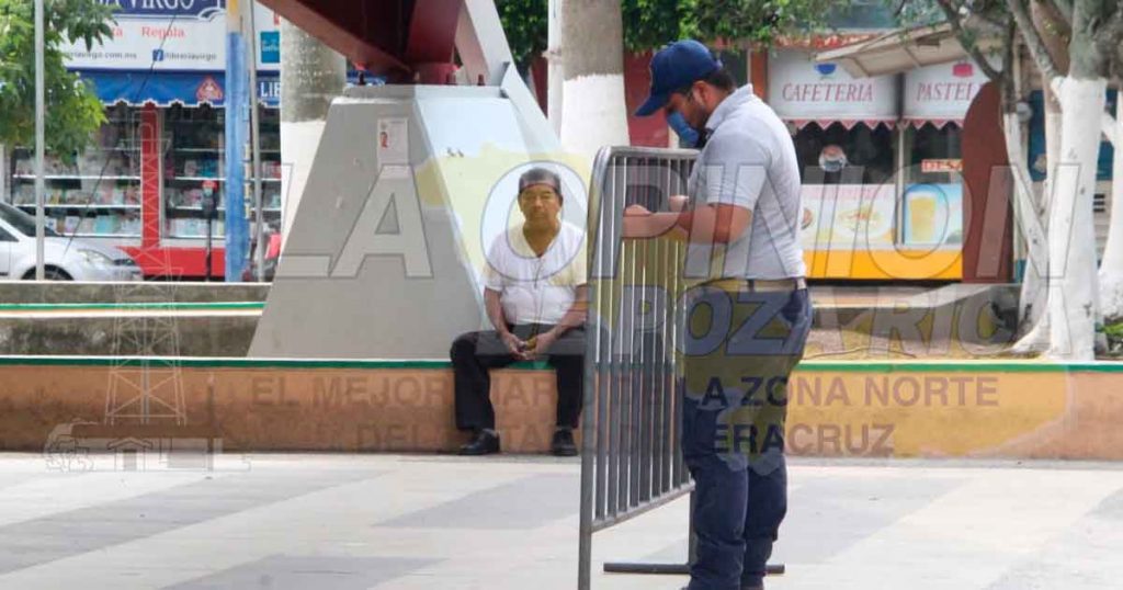 Cierran parque Juárez en Poza Rica