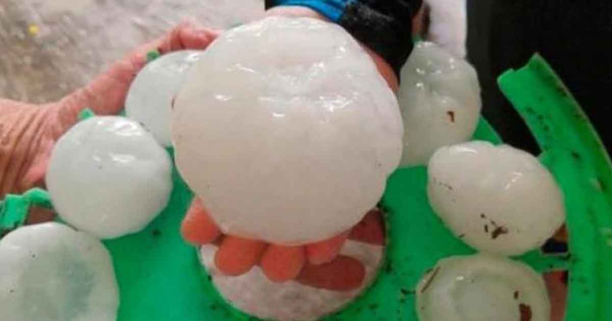 Granizo del tamaño de una pelota azota en Ciudad Valles; deja heridos (VIDEO)