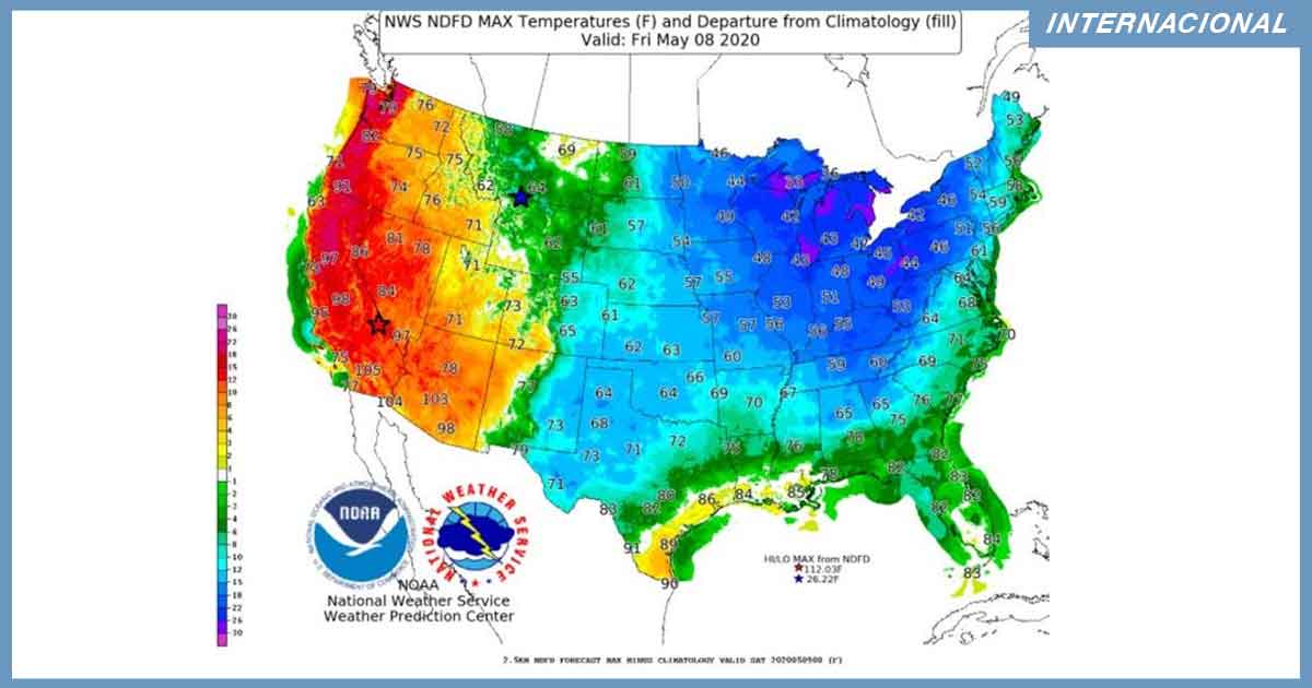 El inusual vórtice polar que golpeará a Estados Unidos (y partirá al país en dos extremos)