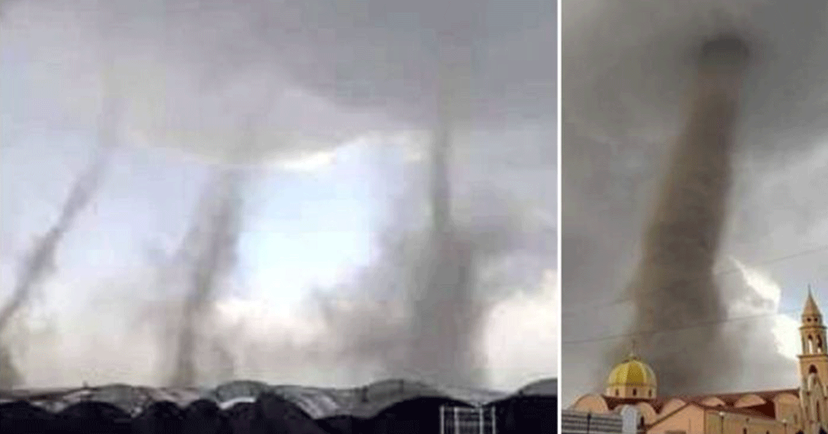 Formación de tornados en Coahuila Nuevo León y Tamaulipas