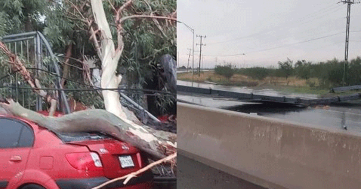Aplaca tu furia 2020: Fuerte tormenta azota Nuevo Laredo y causa destrozos (VIDEO)
