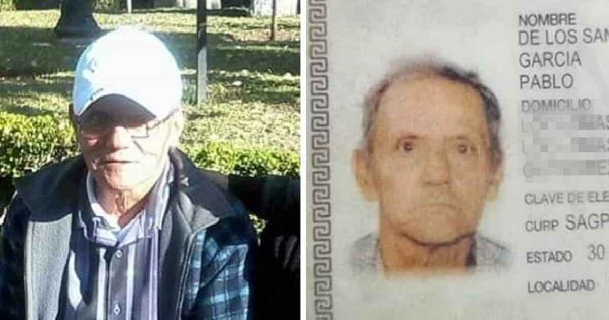 Piden ayuda para encontrar a un adulto mayor extraviado desde el 16 de mayo