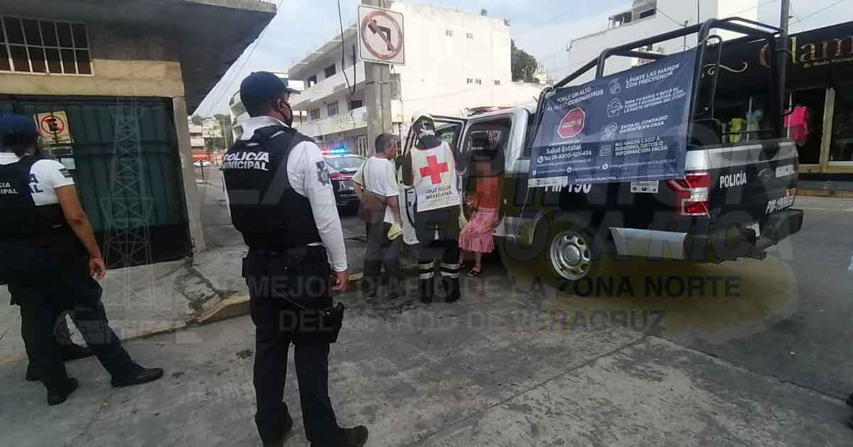 Cae y se lesiona el rostro