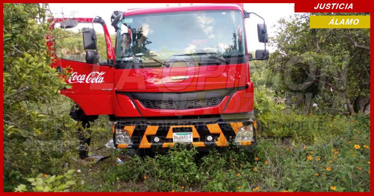 Roban a camión repartidor de conocida empresa refresquera