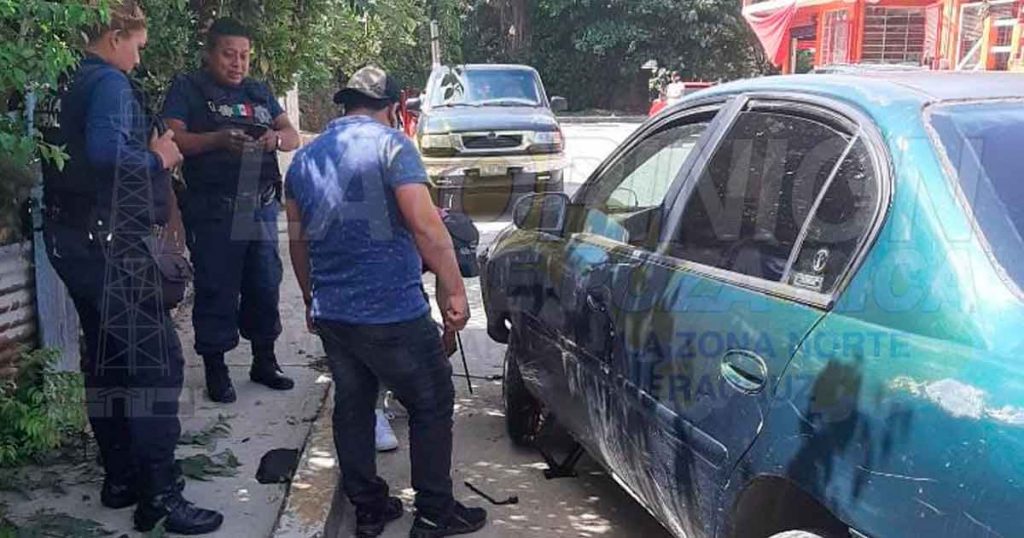 Destroza cerca de un domicilio