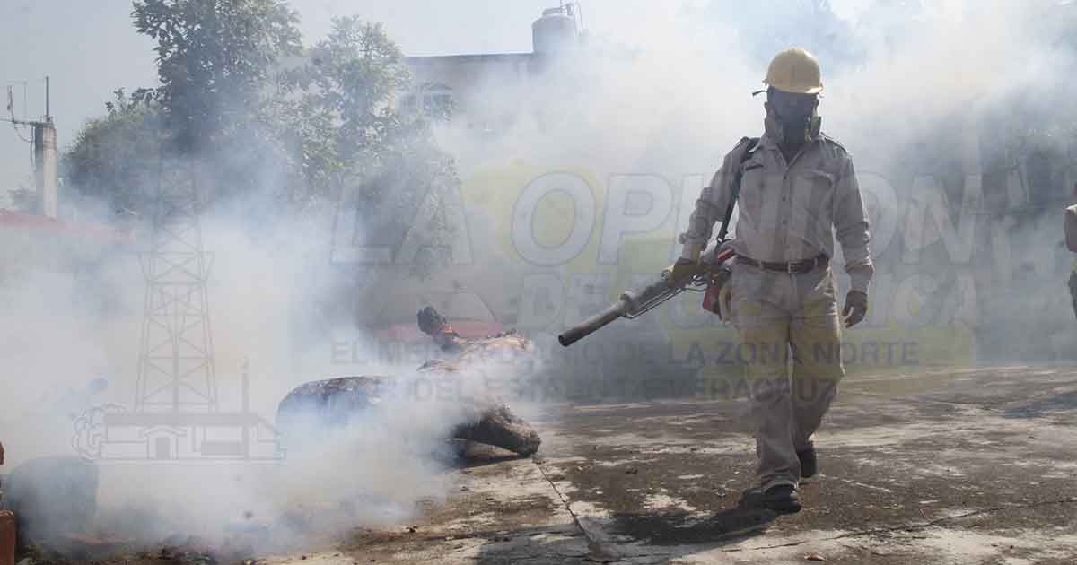 Fumigan colonias por altos casos de dengue