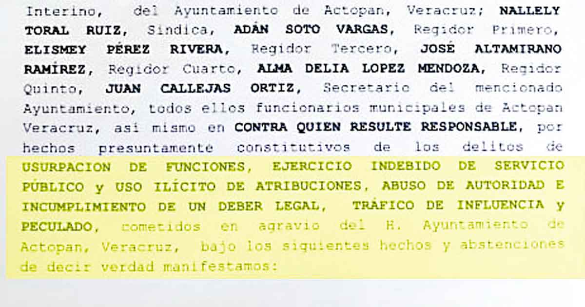 Denuncian a edil ante fiscalía anticorrupción