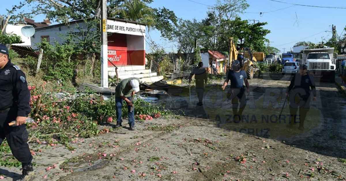 Inicia la reparación de daños en Ozuluama