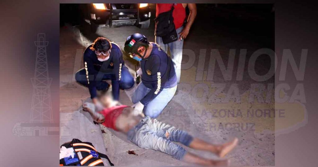 Ebrio motociclista se accidenta de manera aparatosa en Martínez de la Torre