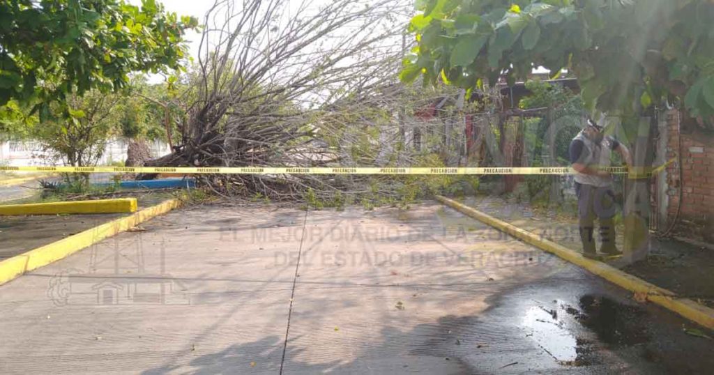 Turbonada deja grandes afectaciones en Poza Rica