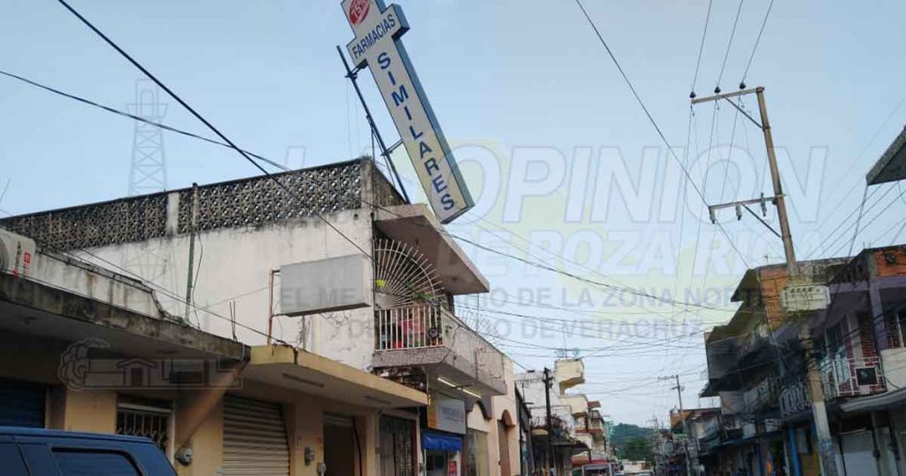Turbonada deja grandes afectaciones en Poza Rica