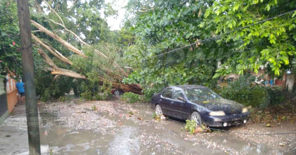 Turbonada deja grandes afectaciones en Poza Rica