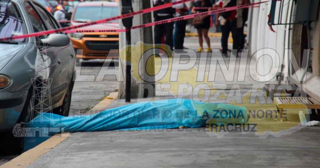Encontró la muerte en pleno centro en Poza Rica