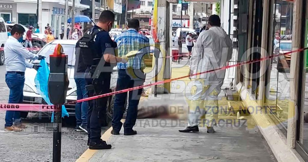 Encontró la muerte en pleno centro en Poza Rica