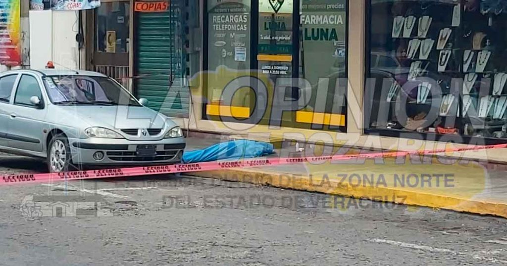 Encontró la muerte en pleno centro en Poza Rica