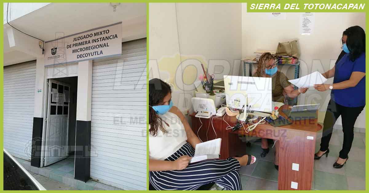 Hasta junio reanudan actividades en juzgados