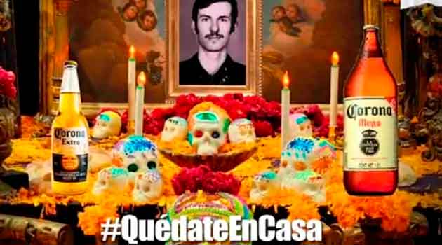 Veracruz concientiza con altar de muertos tras repunte de casos de Covid-19