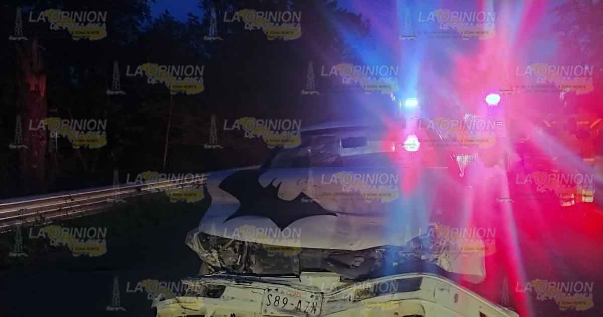 Invadió el carril y chocó de frente
