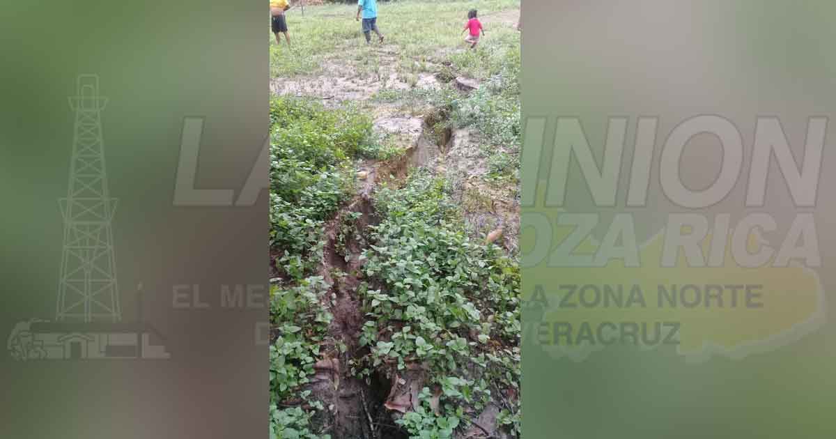 Lluvias generan la apertura de socavón en localidad de Belem