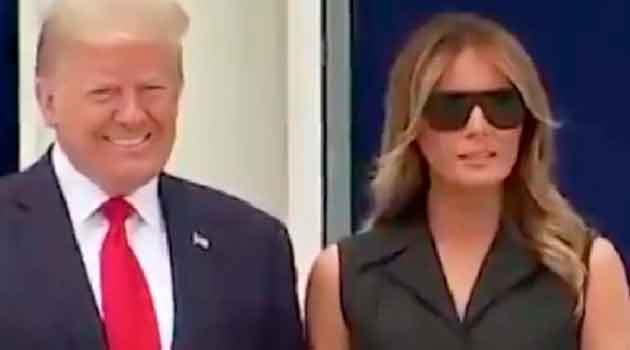 Se viraliza gesto de Melania Trump al intentar una sonrisa forzada