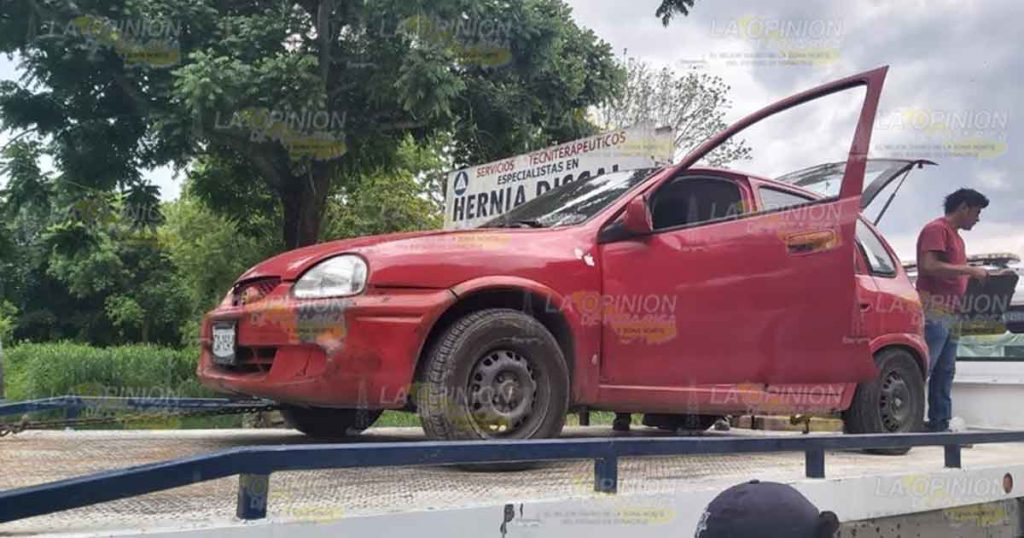 Le aseguran arma y carro en un filtro de seguridad en Tlapacoyan