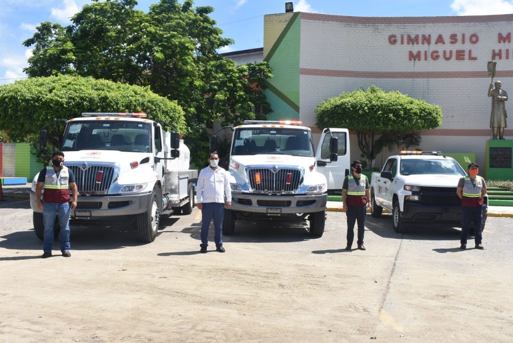 Arriban a Poza Rica unidades de apoyo a Protección Civil