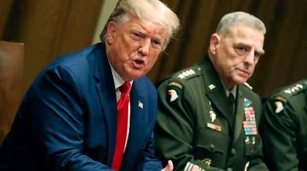 Trump anuncia movilización de militares 'fuertemente armados' para detener protestas