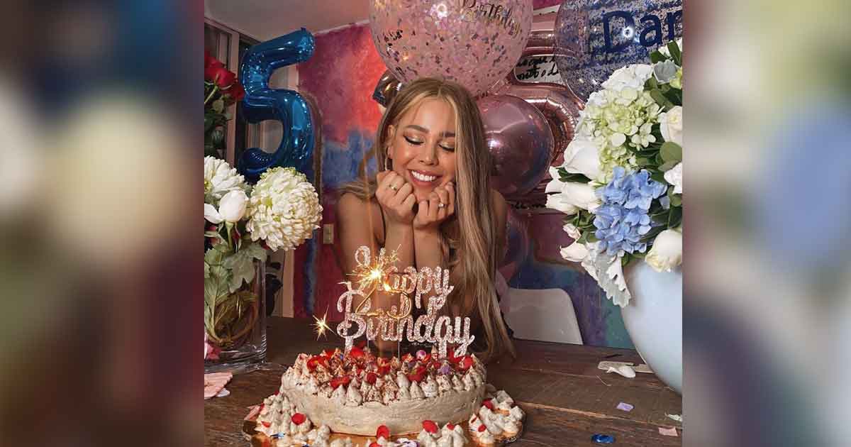 Así celebró Danna Paola su cumpleaños 25, tras el sismo