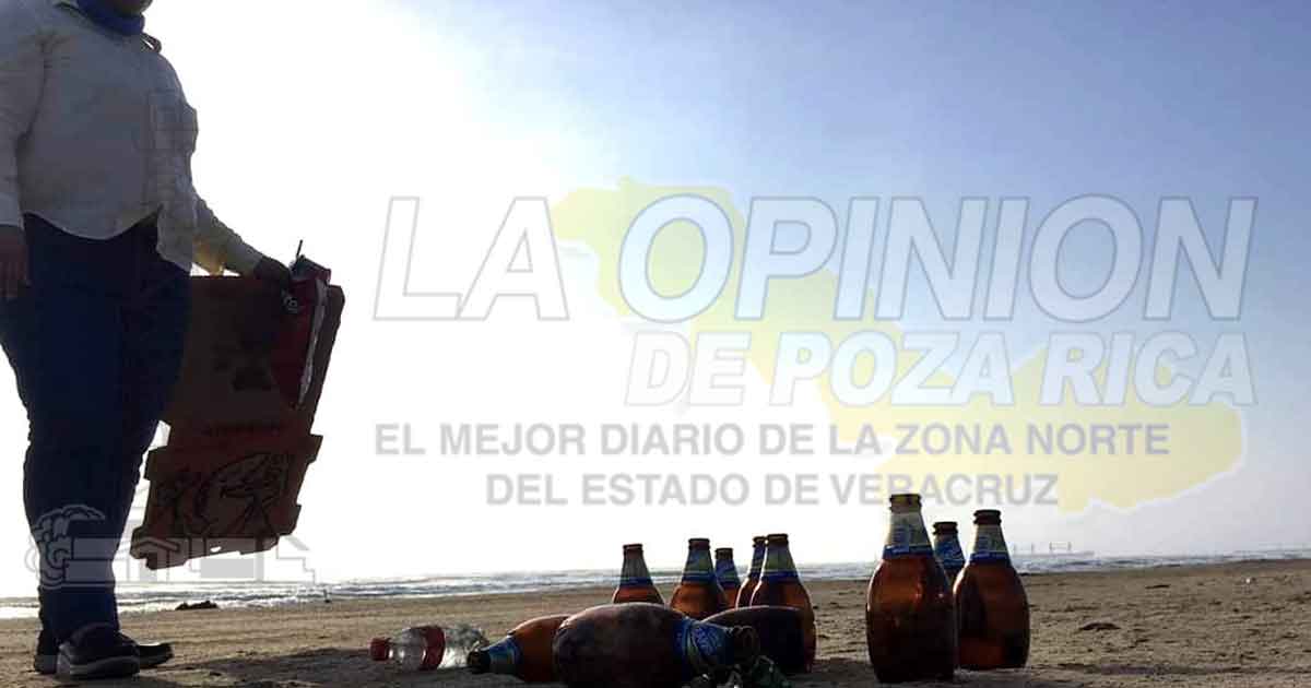 Vuelve contaminación a playas tuxpeñas
