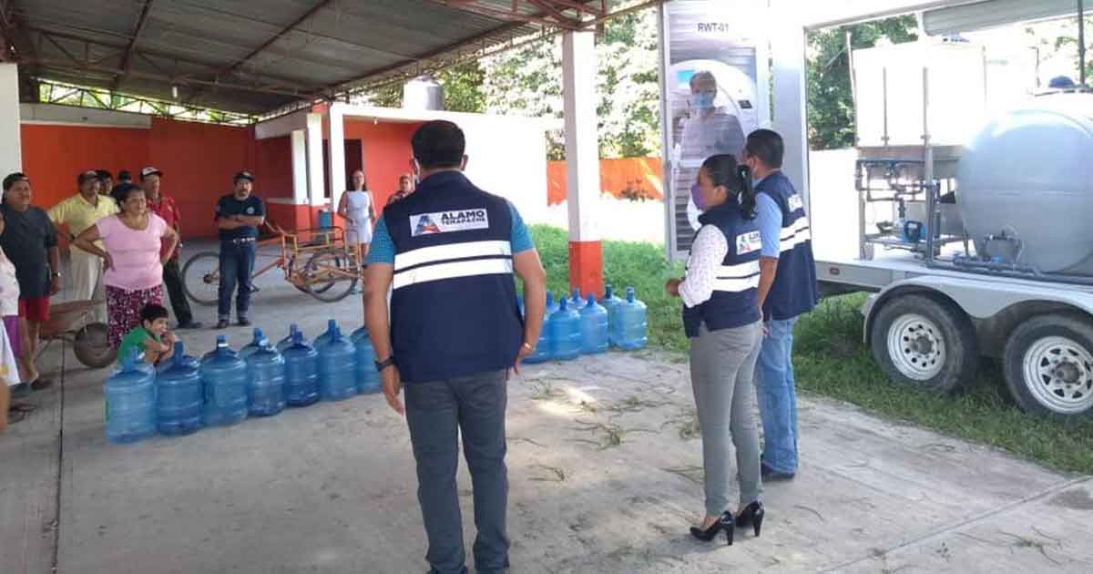 En medio de la pandemia, el gobierno de ÁlamoTemapache entrega gratuitamente agua purificada y agua para uso doméstico