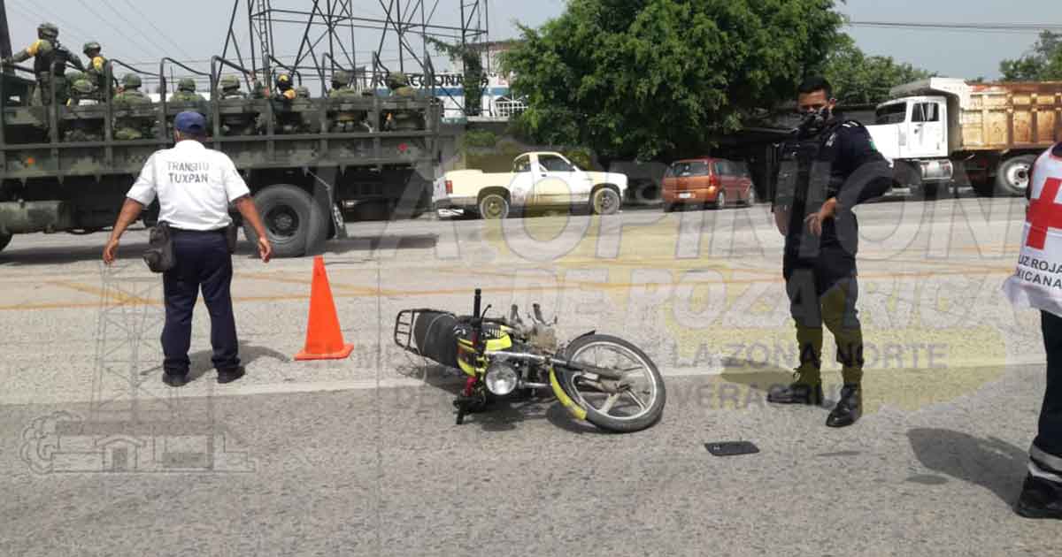 Derribado por una camioneta