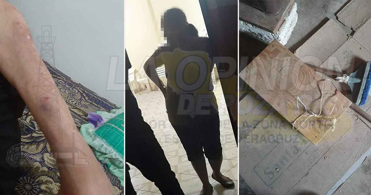 Mujer golpea a discapacitado