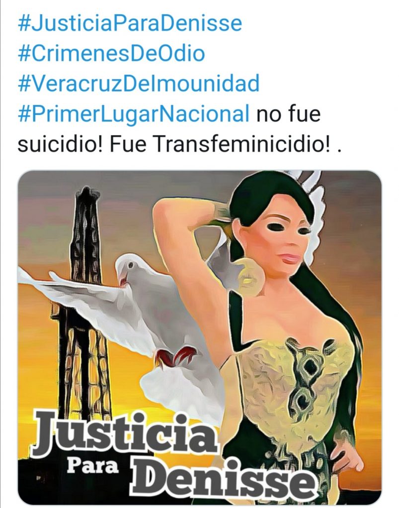 Transfeminicidio en Minatitlán, exigen justicia por Denisse