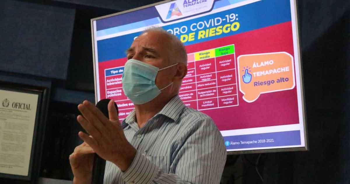 Por incremento de contagios, anuncia Jorge Vera reingreso al semáforo rojo