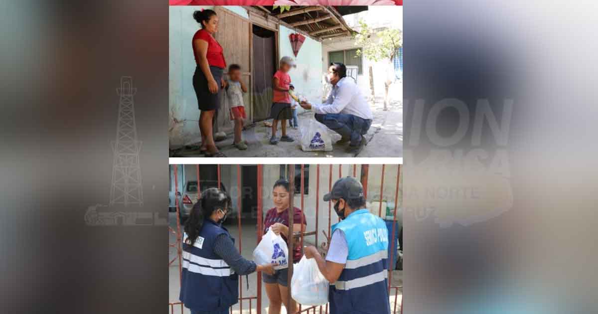 Suman más de 30 mil las despensas entregadas por el gobierno municipal de Álamo, Temapache