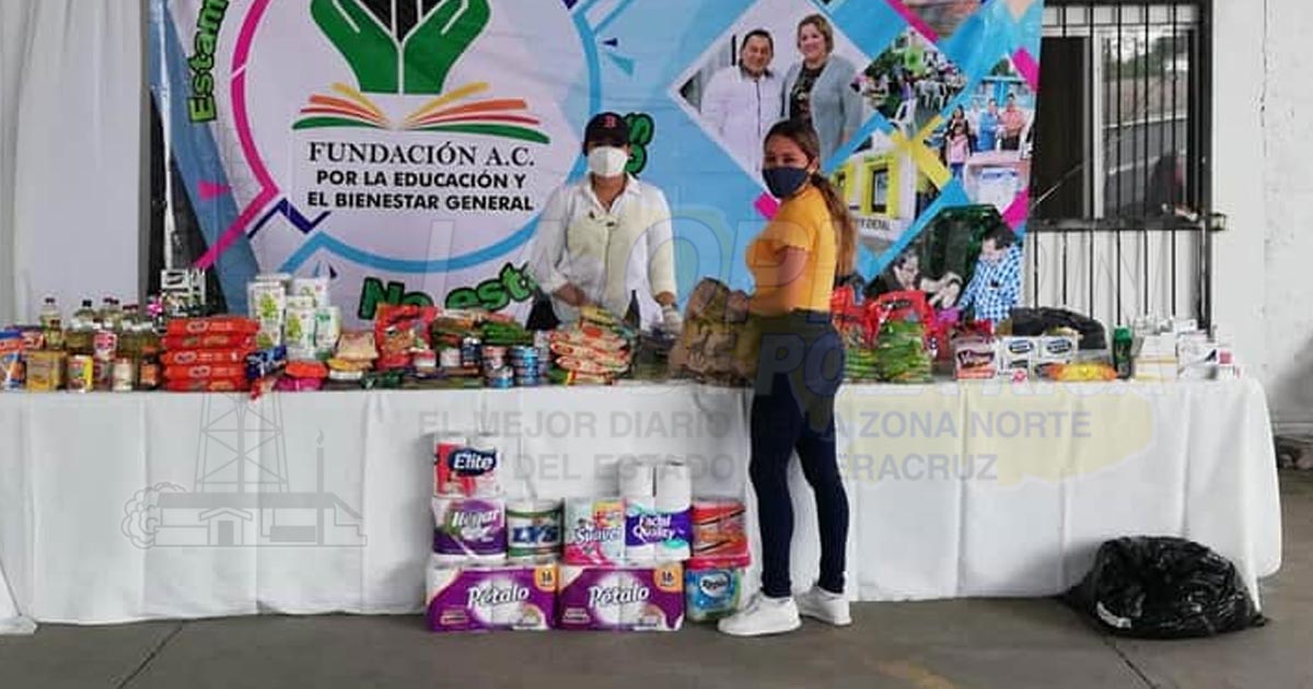 Recaudan víveres para las familias de Naranjos