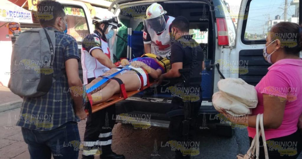 ¡No hace alto y choca!