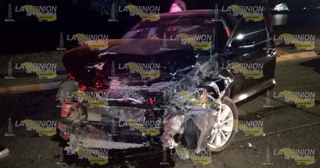 Encontronazo deja solo daños