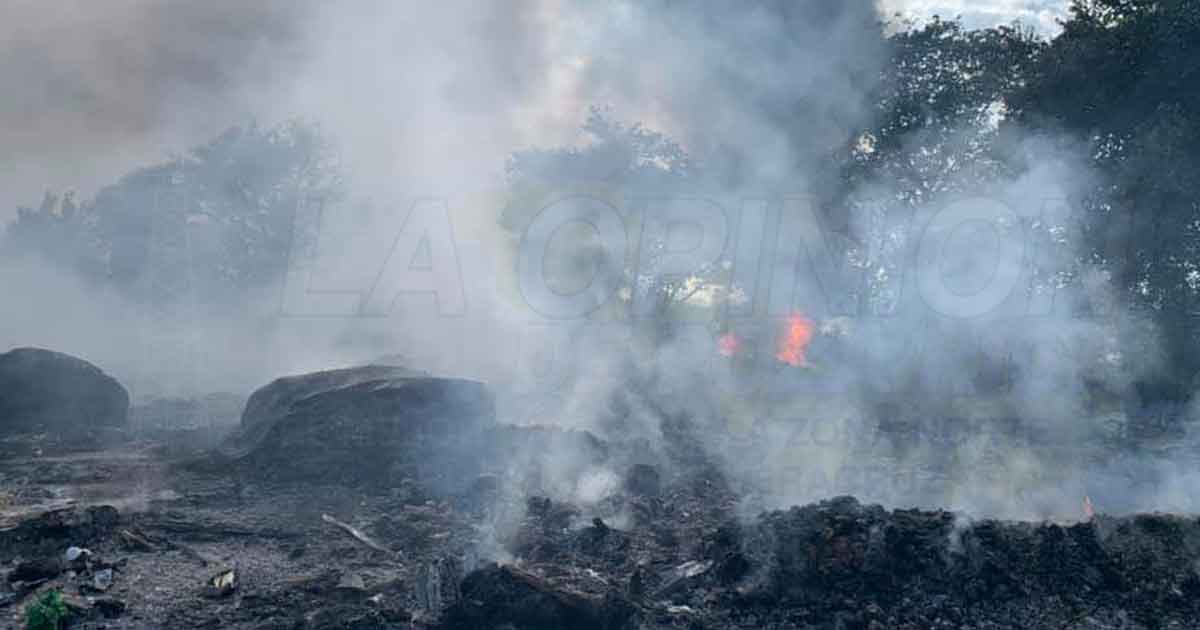 Se incendia el basurero