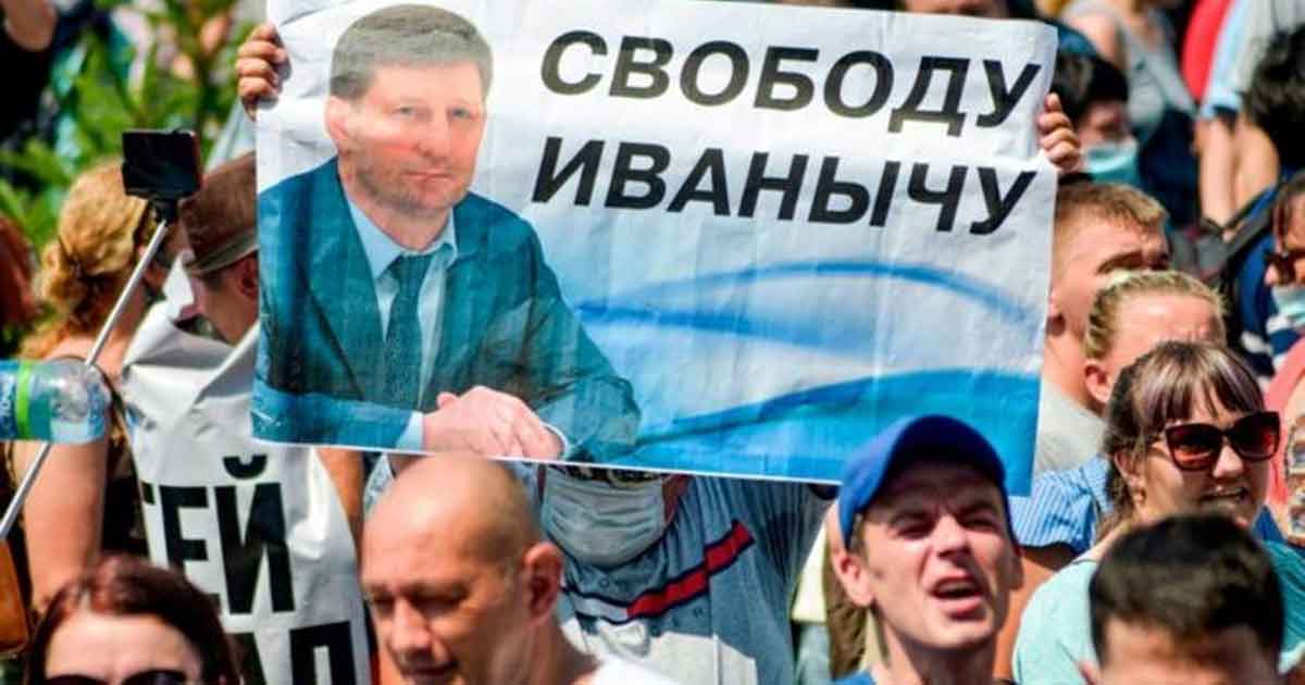 3 claves para entender las masivas protestas contra Moscú en el Extremo Oriente de Rusia