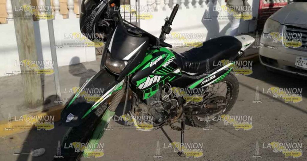 Motociclista herido en accidente