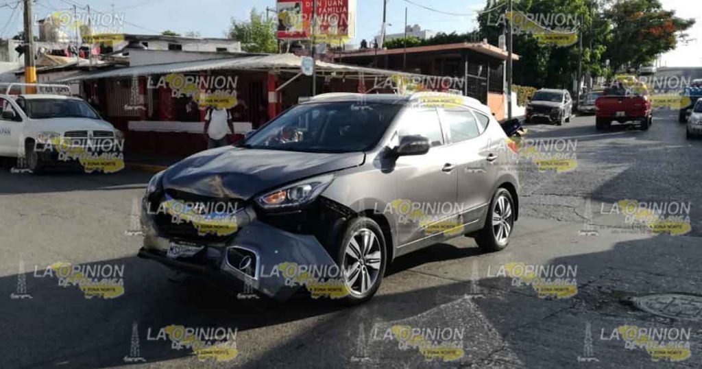 Motociclista herido en accidente