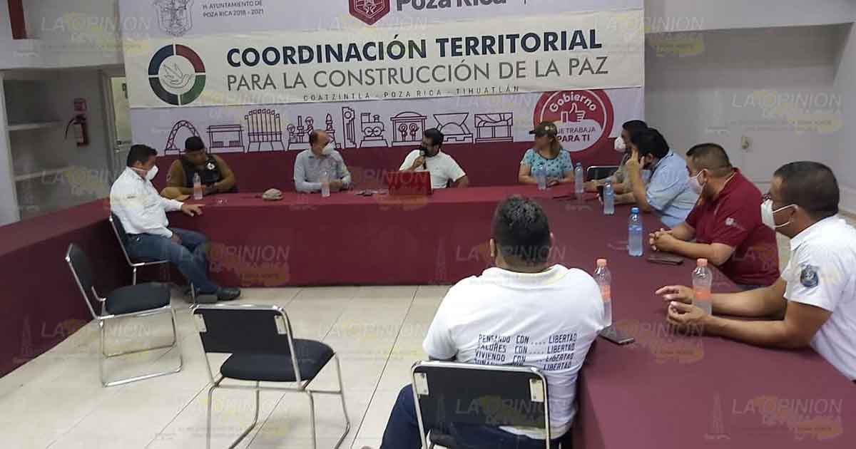 Diálogo entre alcaldes de Poza Rica y Coatzintla