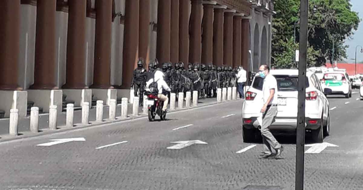 Tensión en el centro de Xalapa