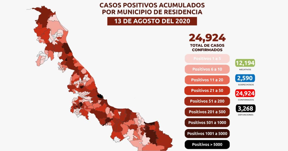 Mueren 69 veracruzanos por Covid-19 en las últimas 24 horas